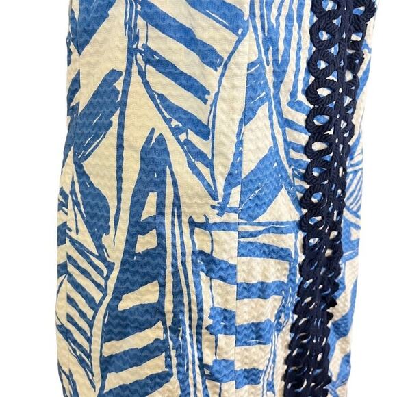 Lilly Pulitzer Annabelle Shift Blue Nautical Mini Sleeveless 100% Cotton Dress 4 - Picture 3 of 16